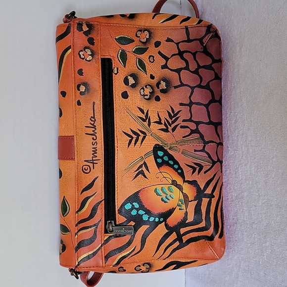 Anuschka hand painted leather medium flap messenger - Picture 4 of 16